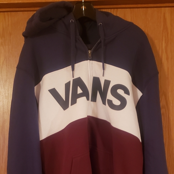 red and white vans jacket